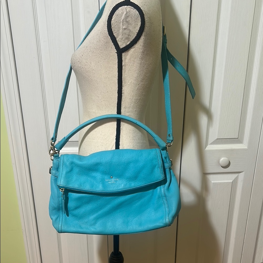 Kate Spade Blue Crossbody Bag with Adjustable Strap